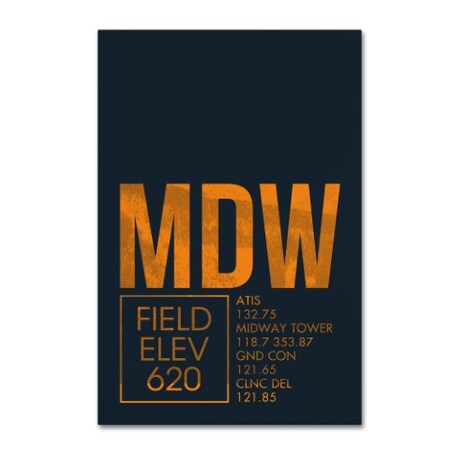 08 Left 'MDW ATC' Canvas Art,22x32